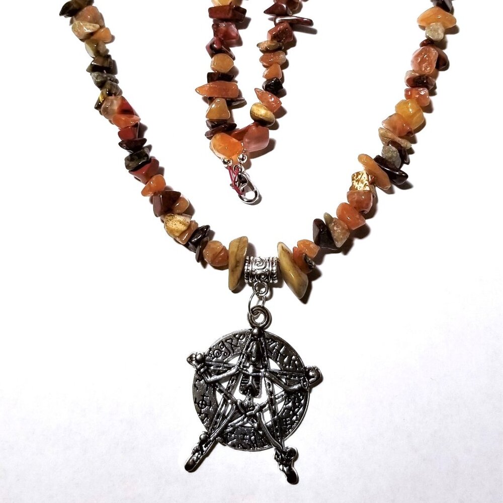 Androgynous Multi-Stone Necklace